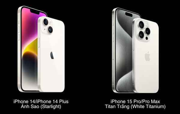 iPhone 15 Pro sở hữu sắc trắng "trầm" hơn, mang đến vẻ đẹp sang trọng, tinh tế, trang nhã